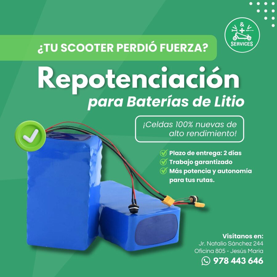 Cómo cuidar la batería de litio de tu scooter