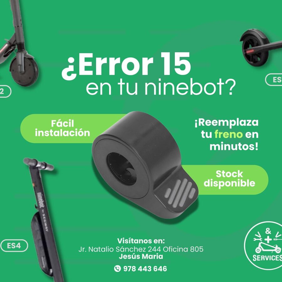 Error 15 en tu Ninebot: qué es y cómo solucionarlo